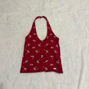 Hollister Red Backless Tank Top
